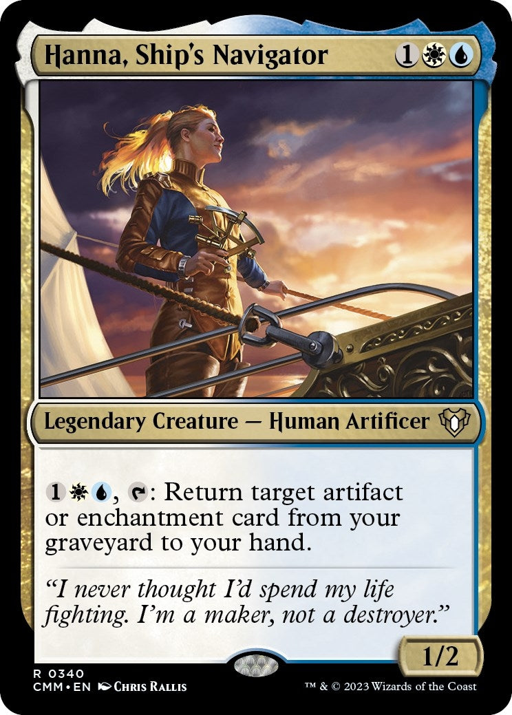 Image for Hanna, Ship's Navigator (340) [Commander Masters] - Magic: The Gathering