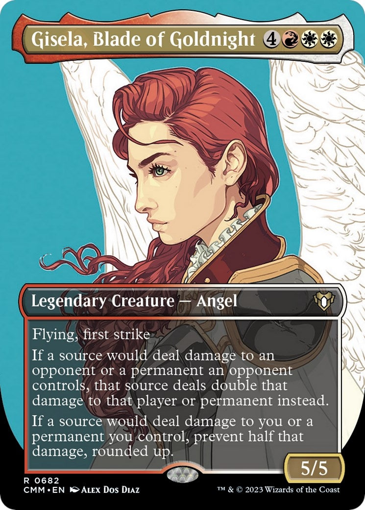 Image for Gisela, Blade of Goldnight (Borderless) (682) [Commander Masters] - Magic: The Gathering