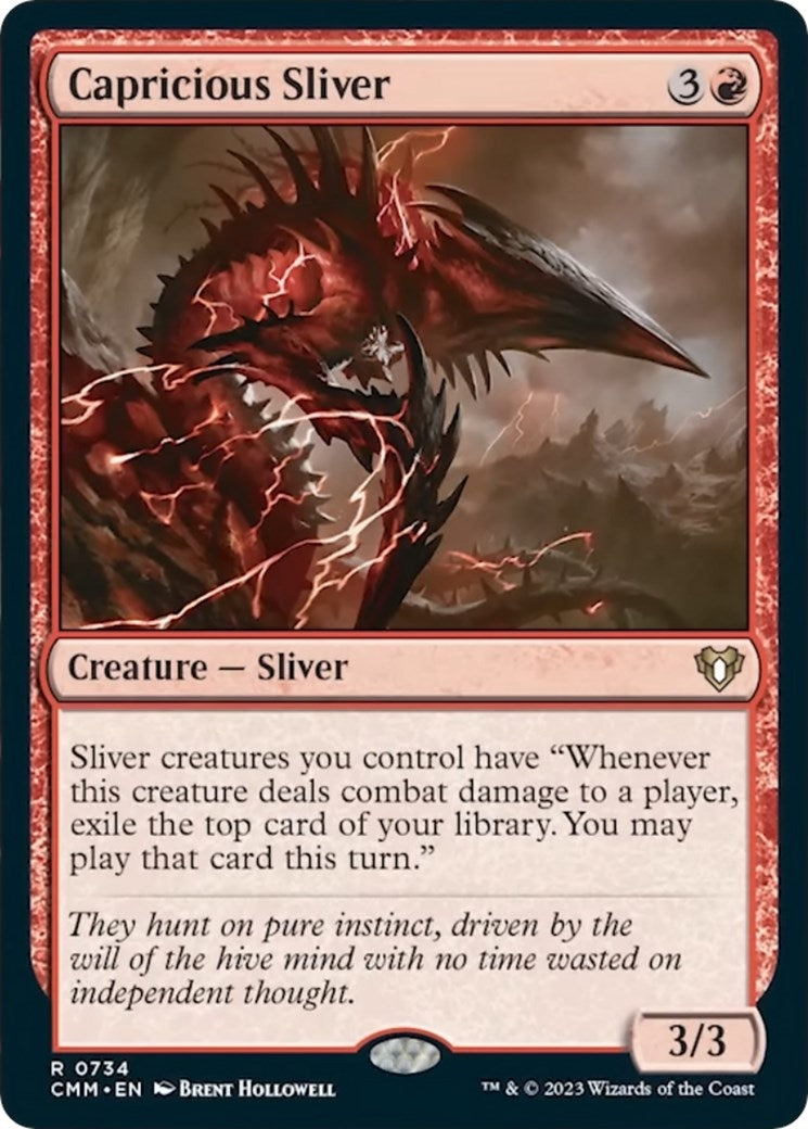 Image for Capricious Sliver (734) [Commander Masters] - Magic: The Gathering