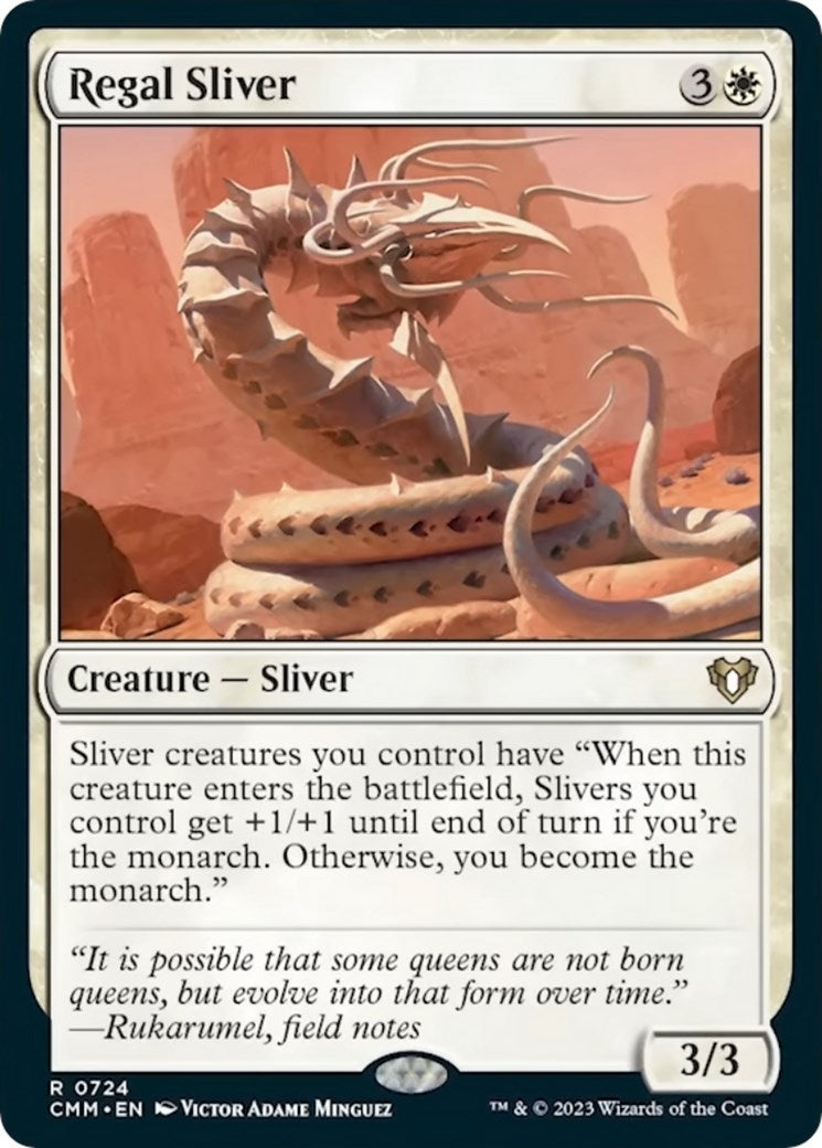 Image for Regal Sliver (724) [Commander Masters] - Magic: The Gathering