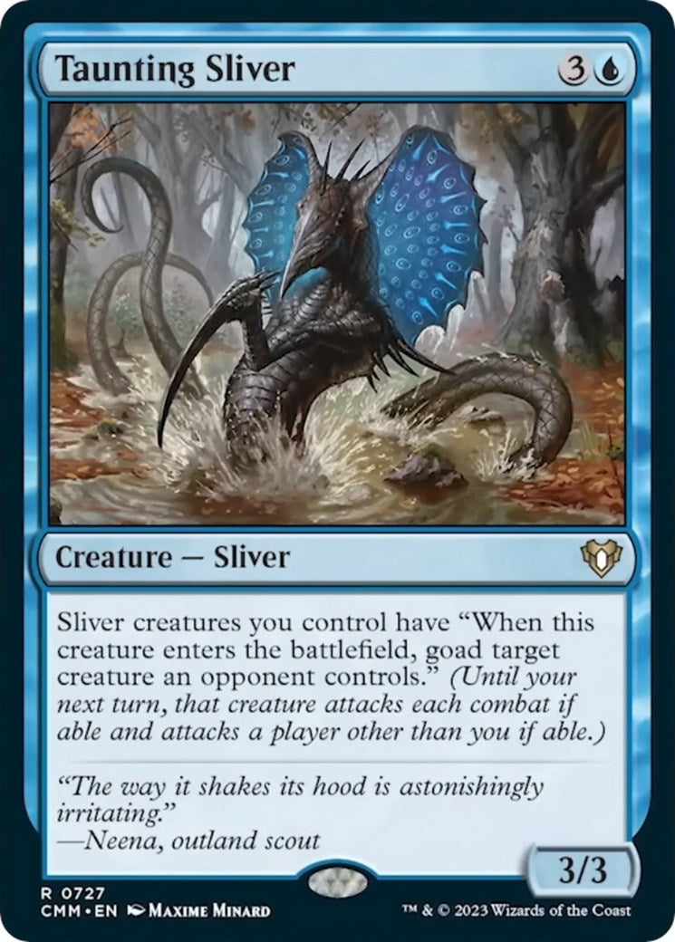 Image for Taunting Sliver (727) [Commander Masters] - Magic: The Gathering