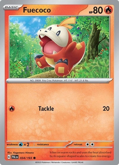 Image for Fuecoco - 034/193 (Summer 2023 Collector Chest) (034/193) [Miscellaneous Cards & Products] - Pokemon