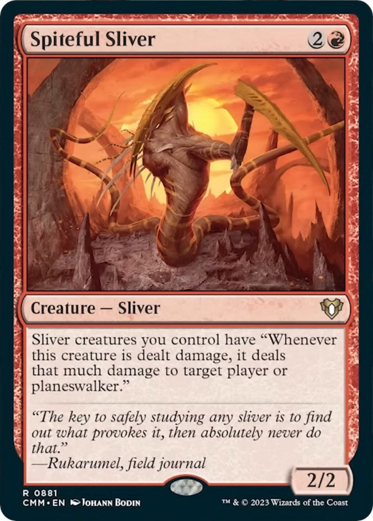 Image for Spiteful Sliver (881) [Commander Masters] - Magic: The Gathering