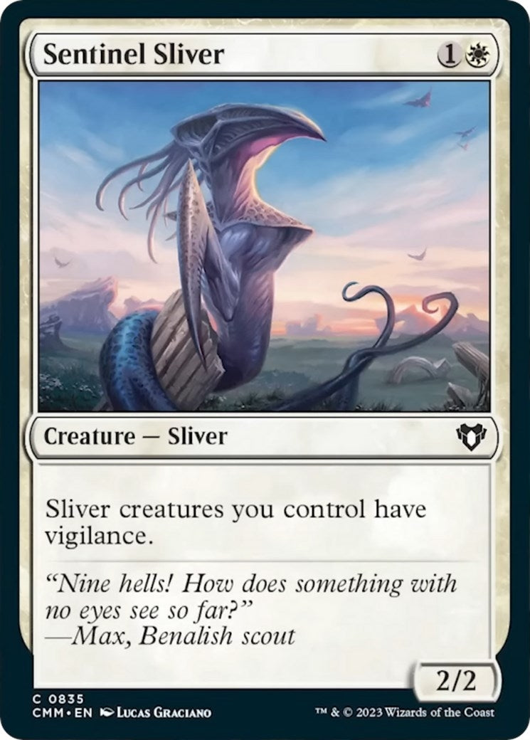 Image for Sentinel Sliver (835) [Commander Masters] - Magic: The Gathering