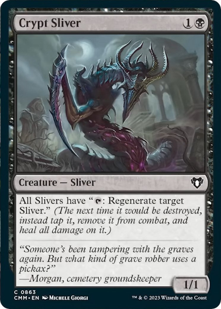 Image for Crypt Sliver (863) [Commander Masters] - Magic: The Gathering
