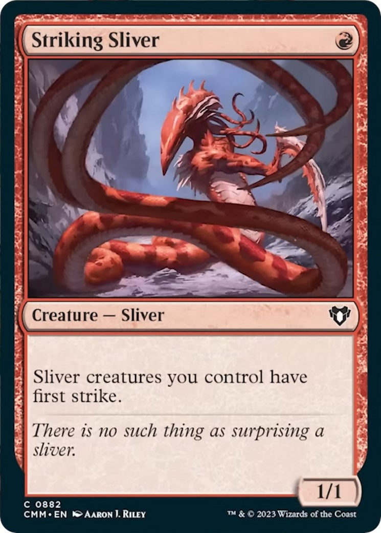 Image for Striking Sliver (882) [Commander Masters] - Magic: The Gathering