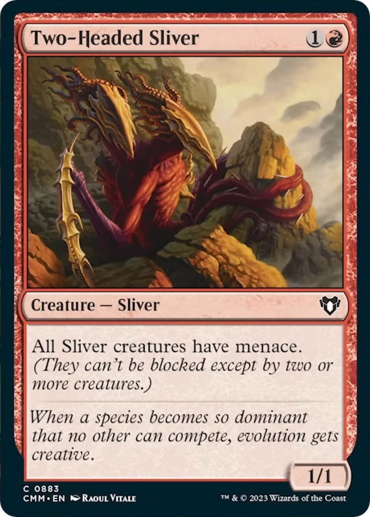 Image for Two-Headed Sliver (883) [Commander Masters] - Magic: The Gathering