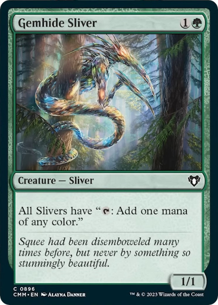 Image for Gemhide Sliver (896) [Commander Masters] - Magic: The Gathering