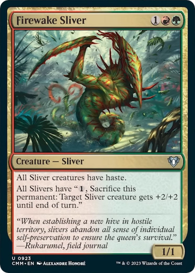 Image for Firewake Sliver (923) [Commander Masters] - Magic: The Gathering