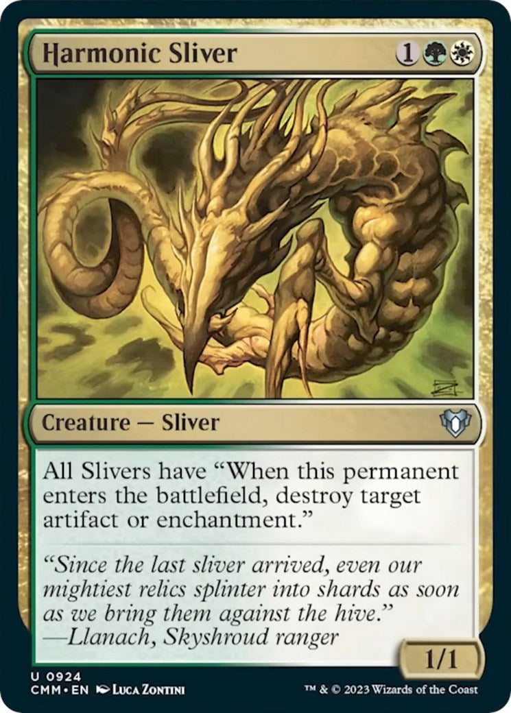 Image for Harmonic Sliver (924) [Commander Masters] - Magic: The Gathering