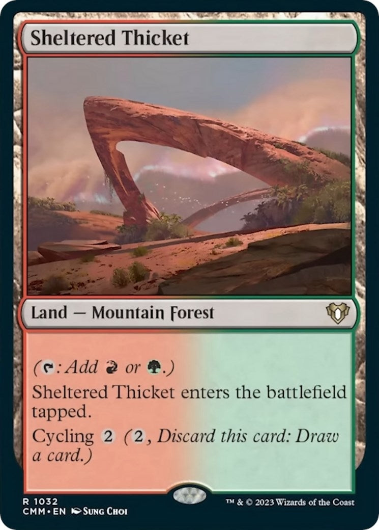 Image for Sheltered Thicket (1032) [Commander Masters] - Magic: The Gathering