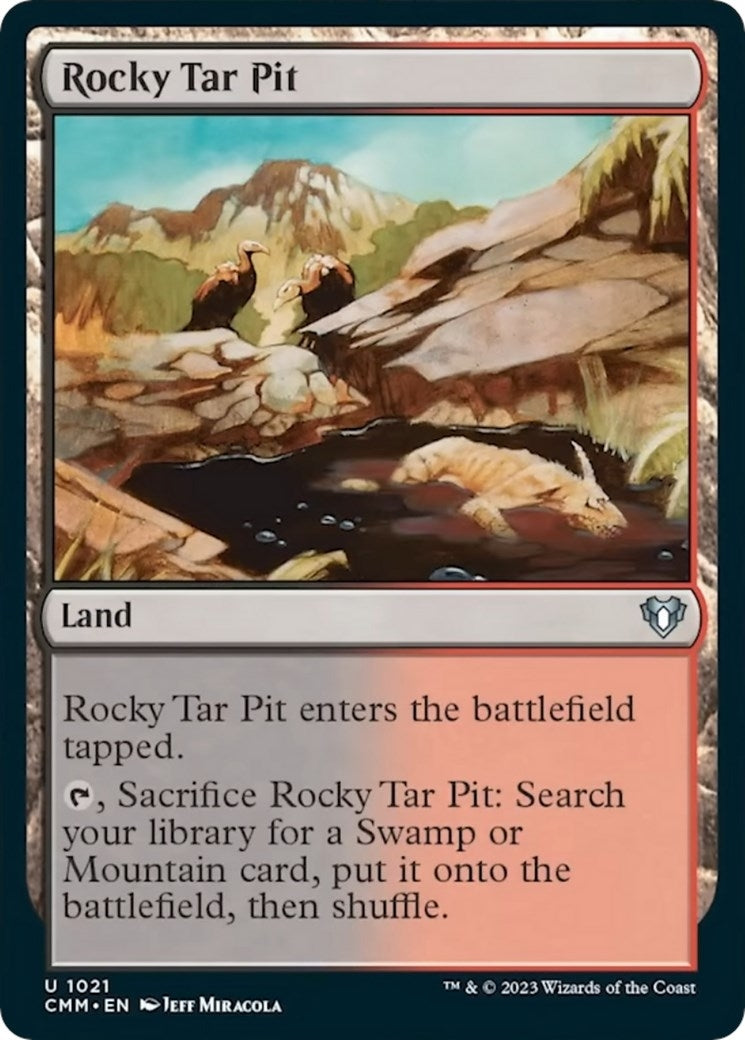 Image for Rocky Tar Pit (1021) [Commander Masters] - Magic: The Gathering