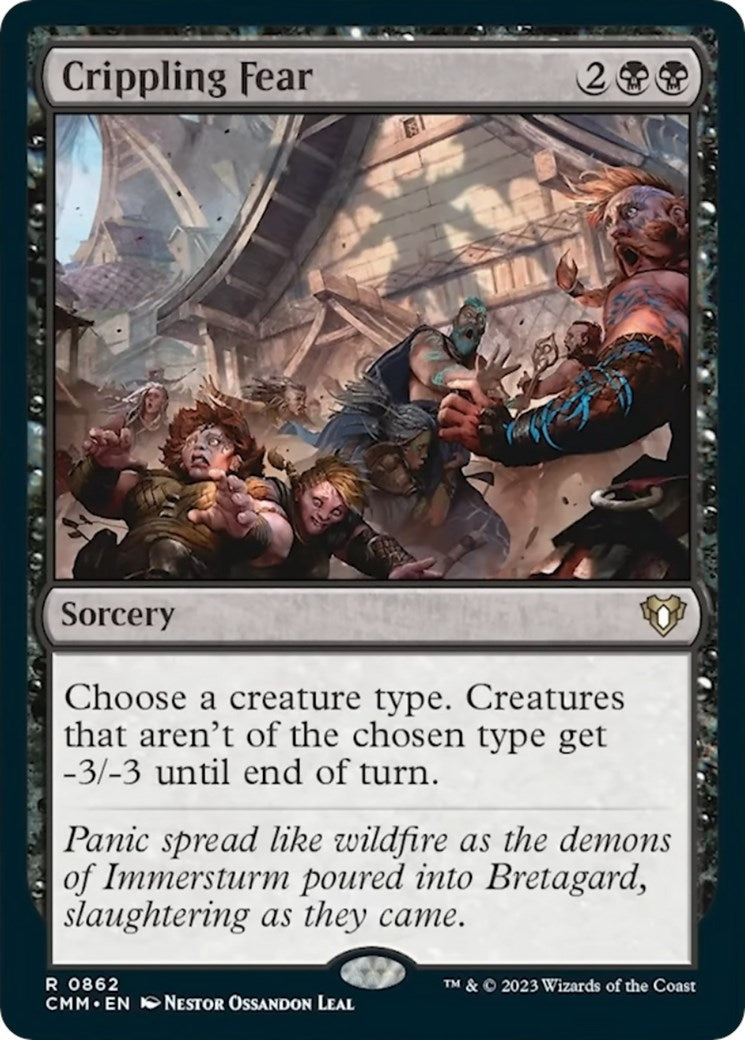 Image for Crippling Fear (862) [Commander Masters] - Magic: The Gathering