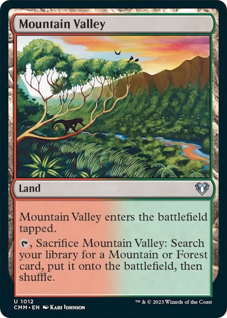 Image for Mountain Valley (1012) [Commander Masters] - Magic: The Gathering