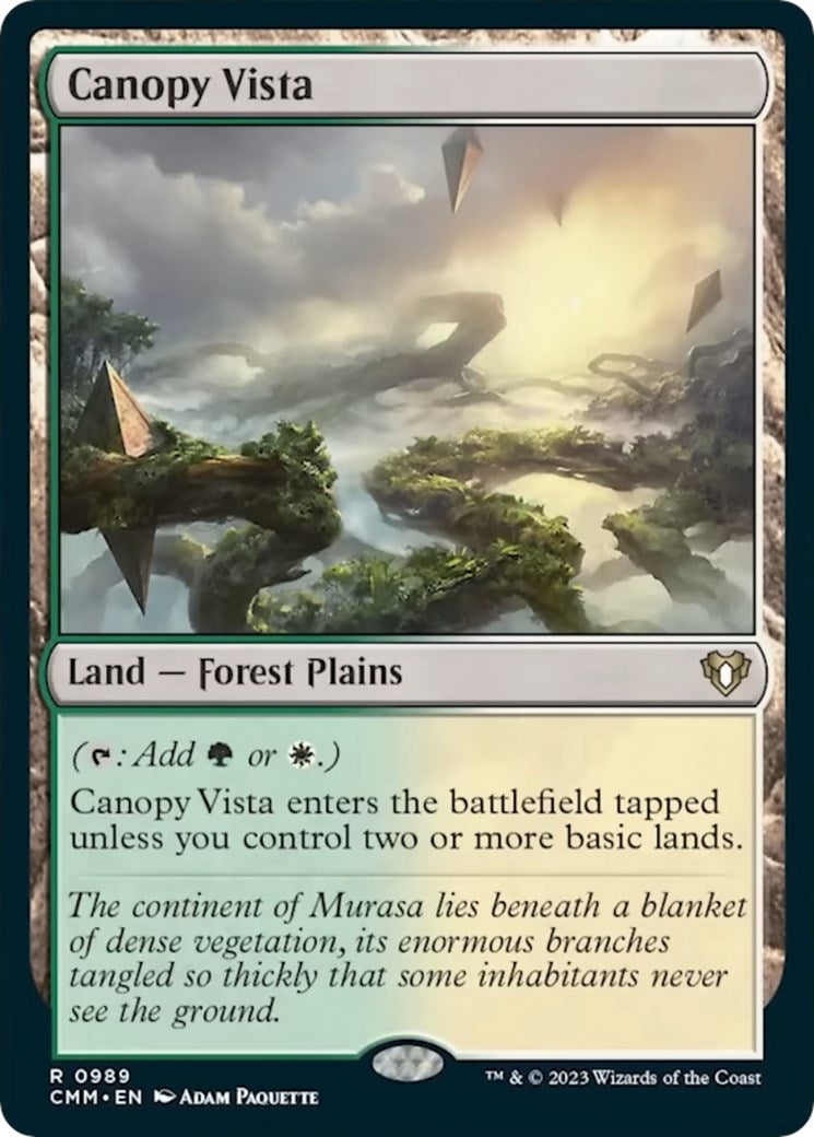 Image for Canopy Vista (989) [Commander Masters] - Magic: The Gathering