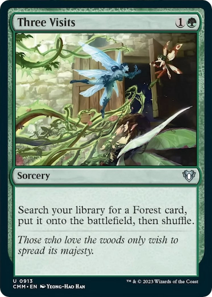 Image for Three Visits (913) [Commander Masters] - Magic: The Gathering
