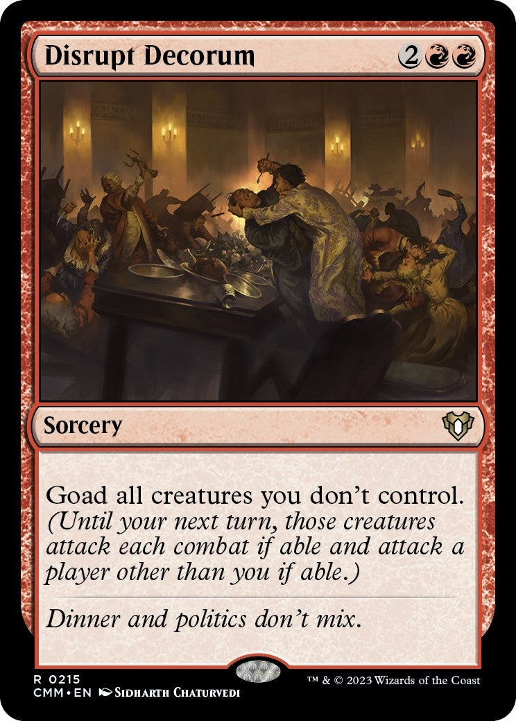 Image for Disrupt Decorum (215) [Commander Masters] - Magic: The Gathering