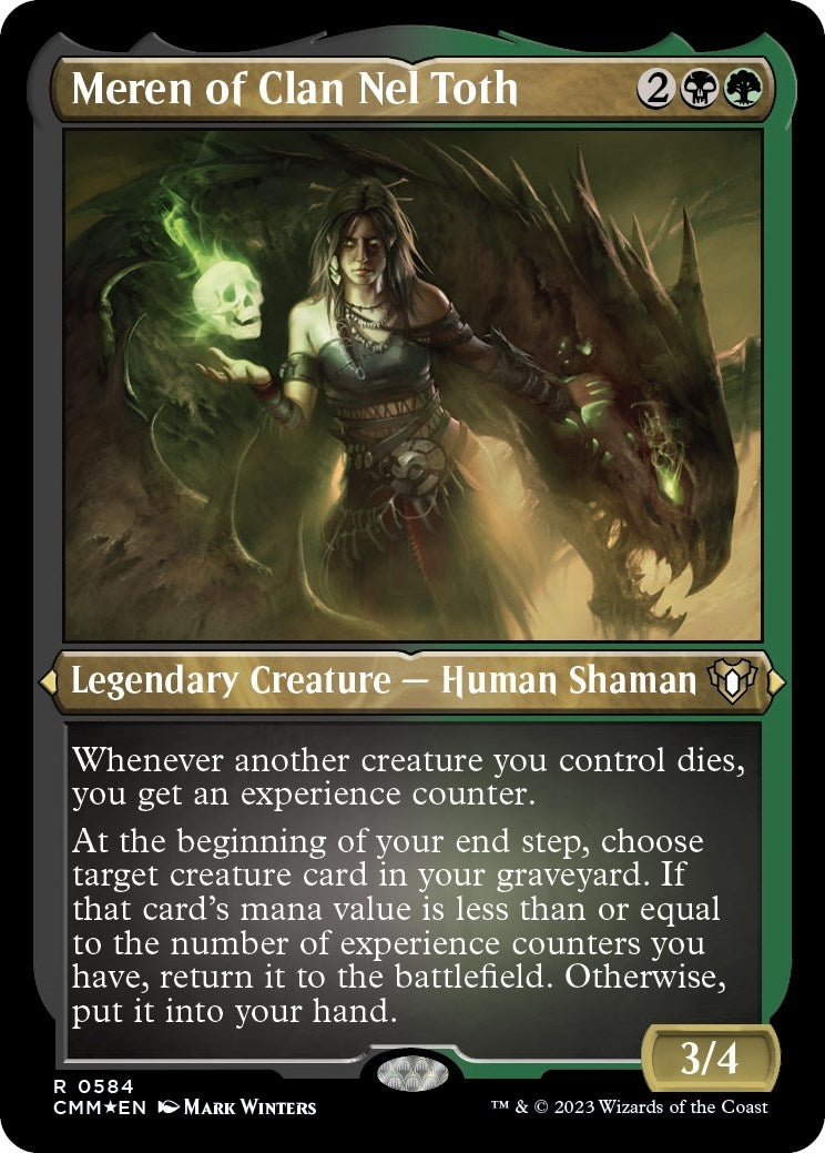 Image for Meren of Clan Nel Toth (Foil Etched) (584) [Commander Masters] - Magic: The Gathering