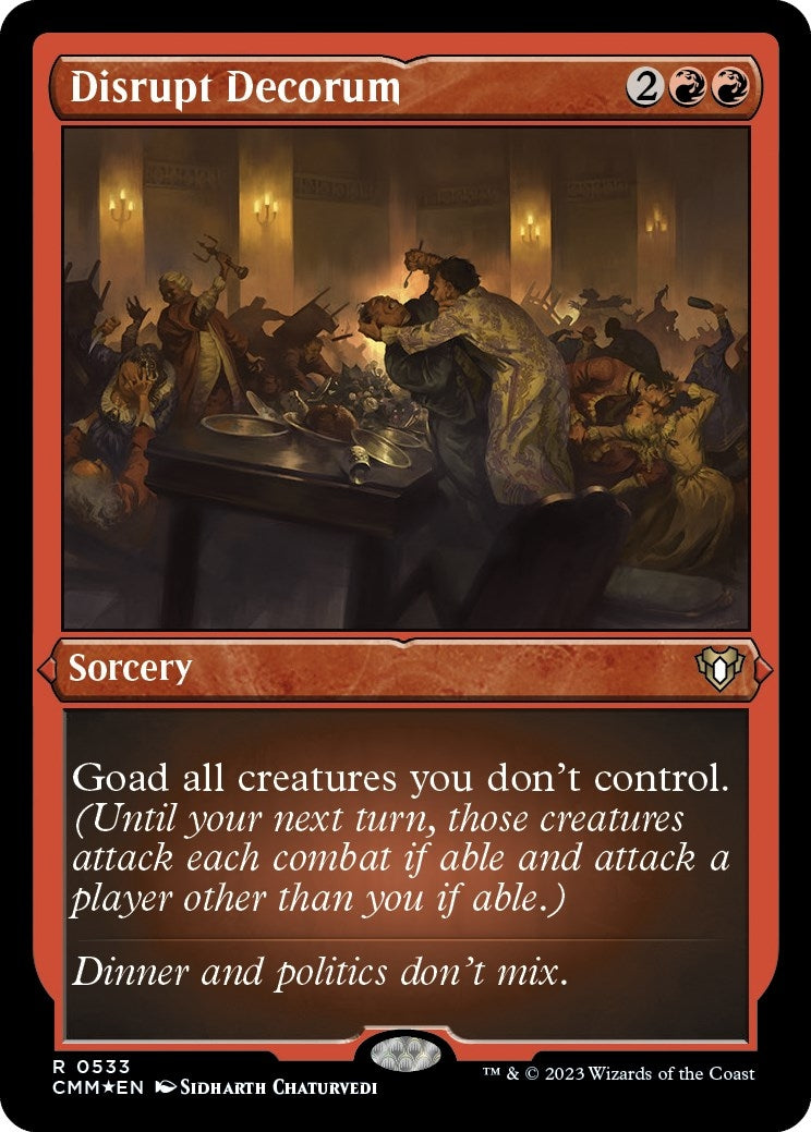 Image for Disrupt Decorum (Foil Etched) (533) [Commander Masters] - Magic: The Gathering