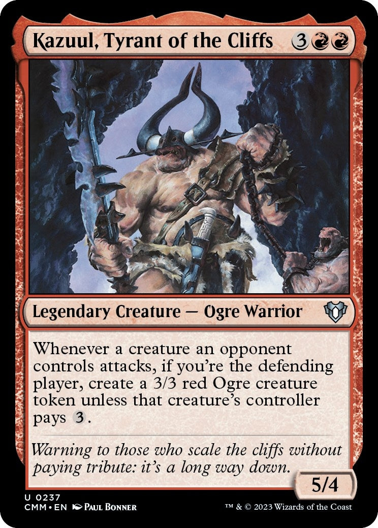 Image for Kazuul, Tyrant of the Cliffs (237) [Commander Masters] - Magic: The Gathering