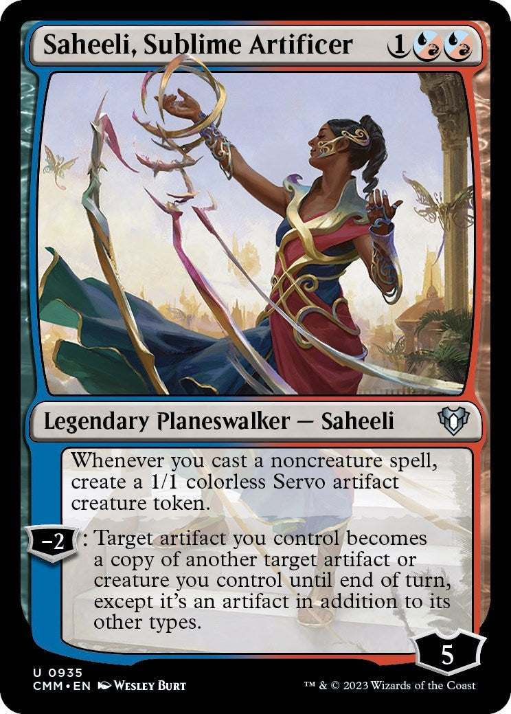 Image for Saheeli, Sublime Artificer (935) [Commander Masters] - Magic: The Gathering