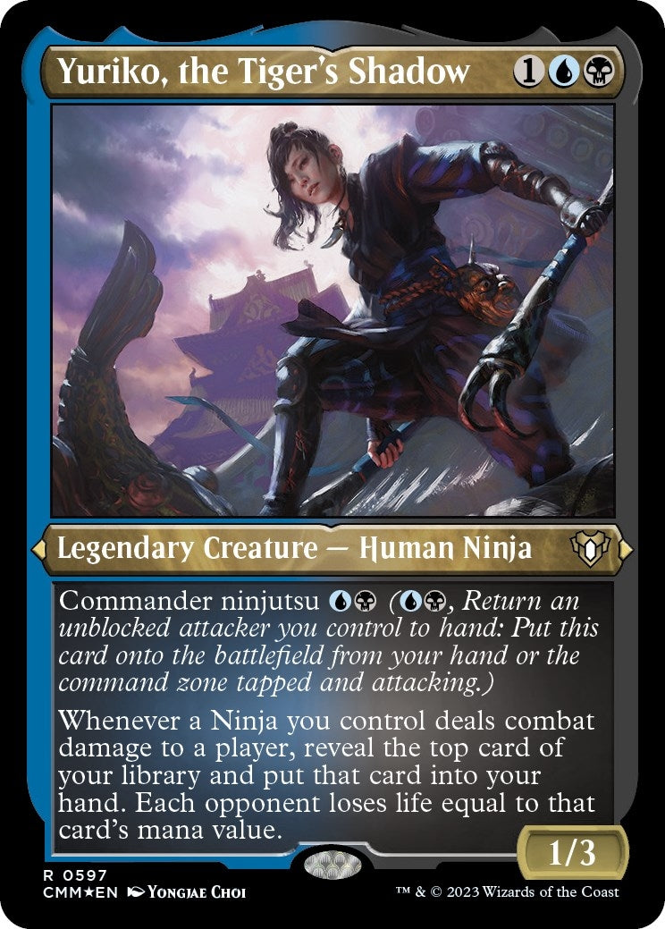 Image for Yuriko, the Tiger's Shadow (Foil Etched) (597) [Commander Masters] - Magic: The Gathering