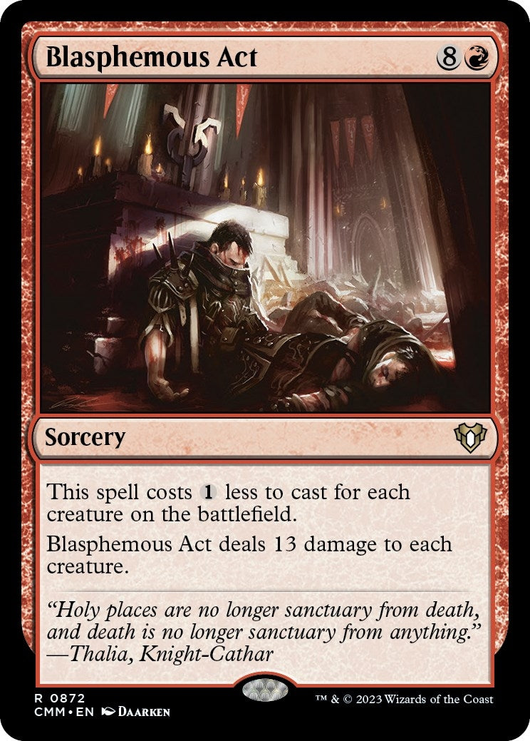 Image for Blasphemous Act (872) [Commander Masters] - Magic: The Gathering