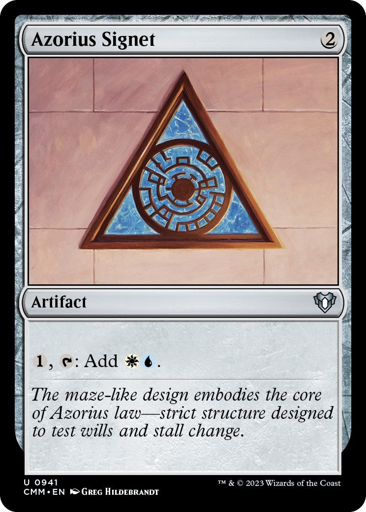 Image for Azorius Signet (941) [Commander Masters] - Magic: The Gathering