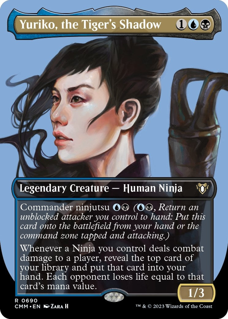 Image for Yuriko, the Tiger's Shadow (Borderless) (690) [Commander Masters] - Magic: The Gathering