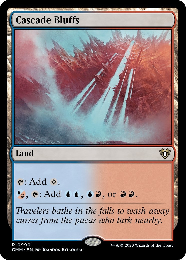 Image for Cascade Bluffs (990) [Commander Masters] - Magic: The Gathering