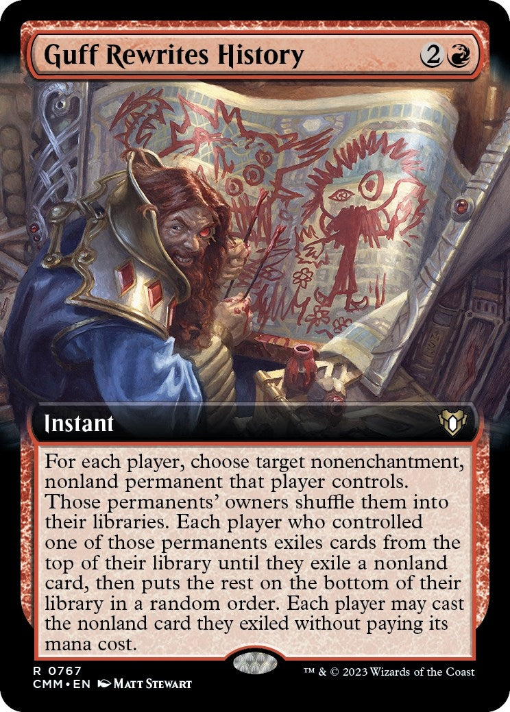 Image for Guff Rewrites History (Extended Art) (767) [Commander Masters] - Magic: The Gathering