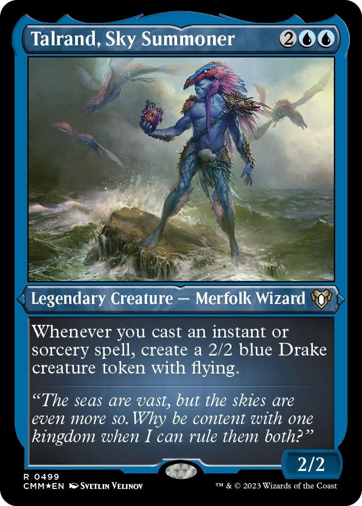 Image for Talrand, Sky Summoner (Foil Etched) (499) [Commander Masters] - Magic: The Gathering