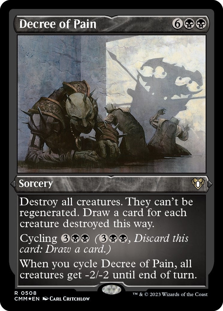 Image for Decree of Pain (Foil Etched) (508) [Commander Masters] - Magic: The Gathering