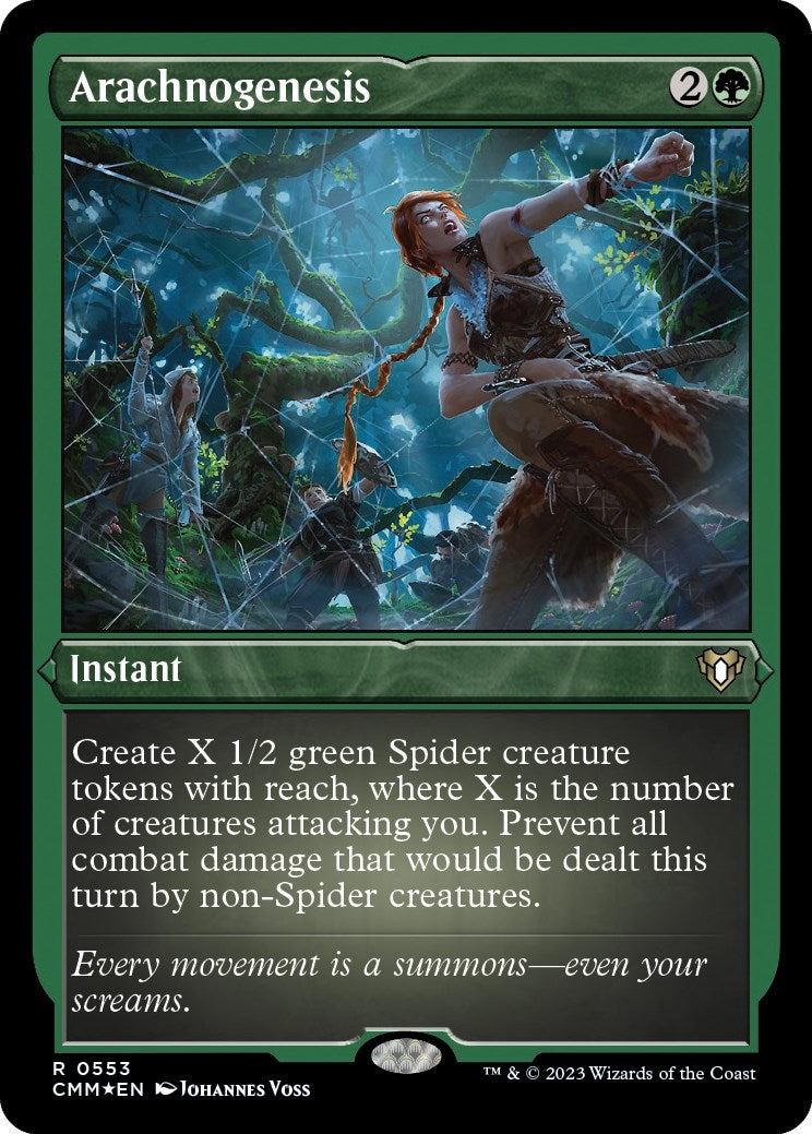 Image for Arachnogenesis (Foil Etched) (553) [Commander Masters] - Magic: The Gathering