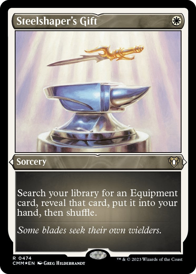 Image for Steelshaper's Gift (Foil Etched) (474) [Commander Masters] - Magic: The Gathering