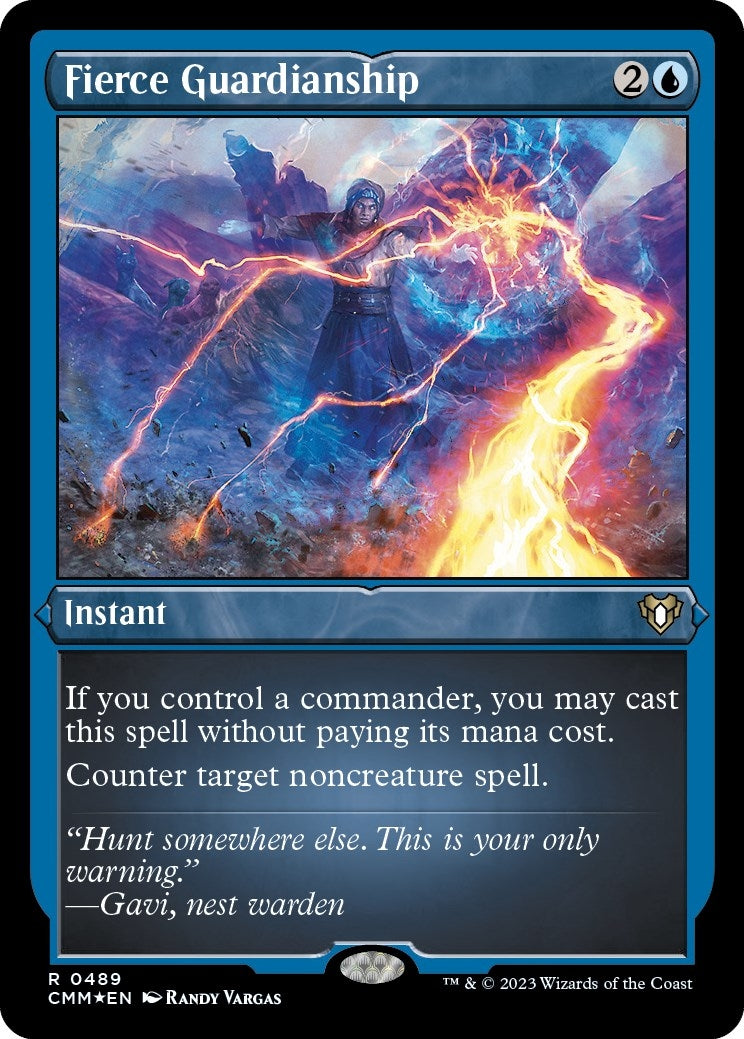 Image for Fierce Guardianship (Foil Etched) (489) [Commander Masters] - Magic: The Gathering