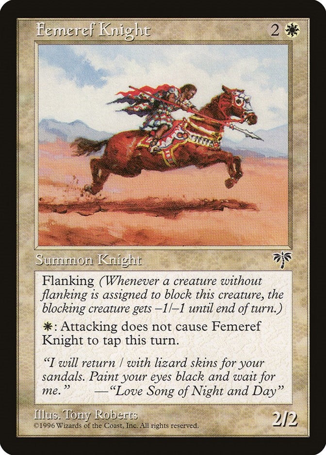 Image for Femeref Knight [Mirage] - Magic: The Gathering