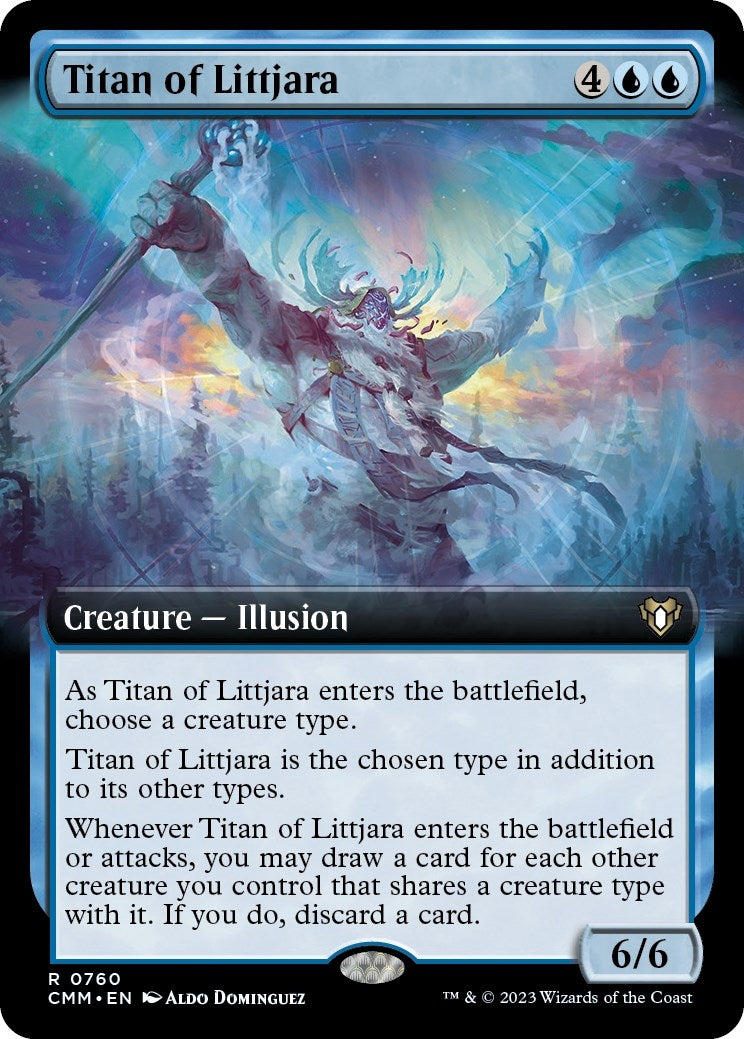 Image for Titan of Littjara (Extended Art) (760) [Commander Masters] - Magic: The Gathering