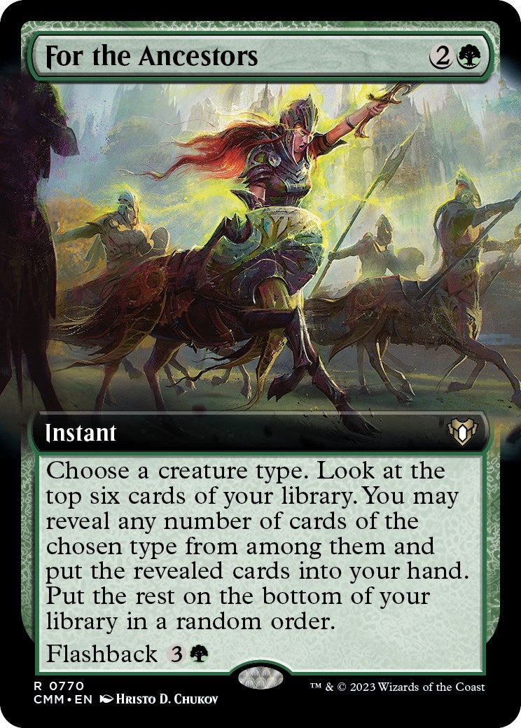 Image for For the Ancestors (Extended Art) (770) [Commander Masters] - Magic: The Gathering