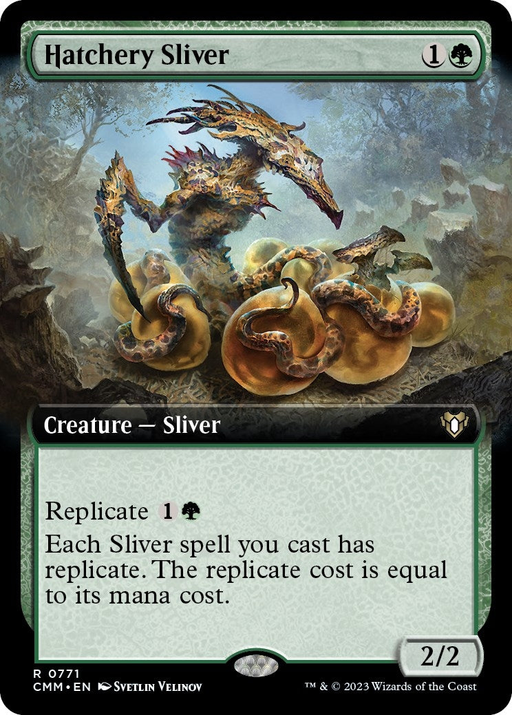 Hatchery Sliver (Extended Art) (771) [Commander Masters]