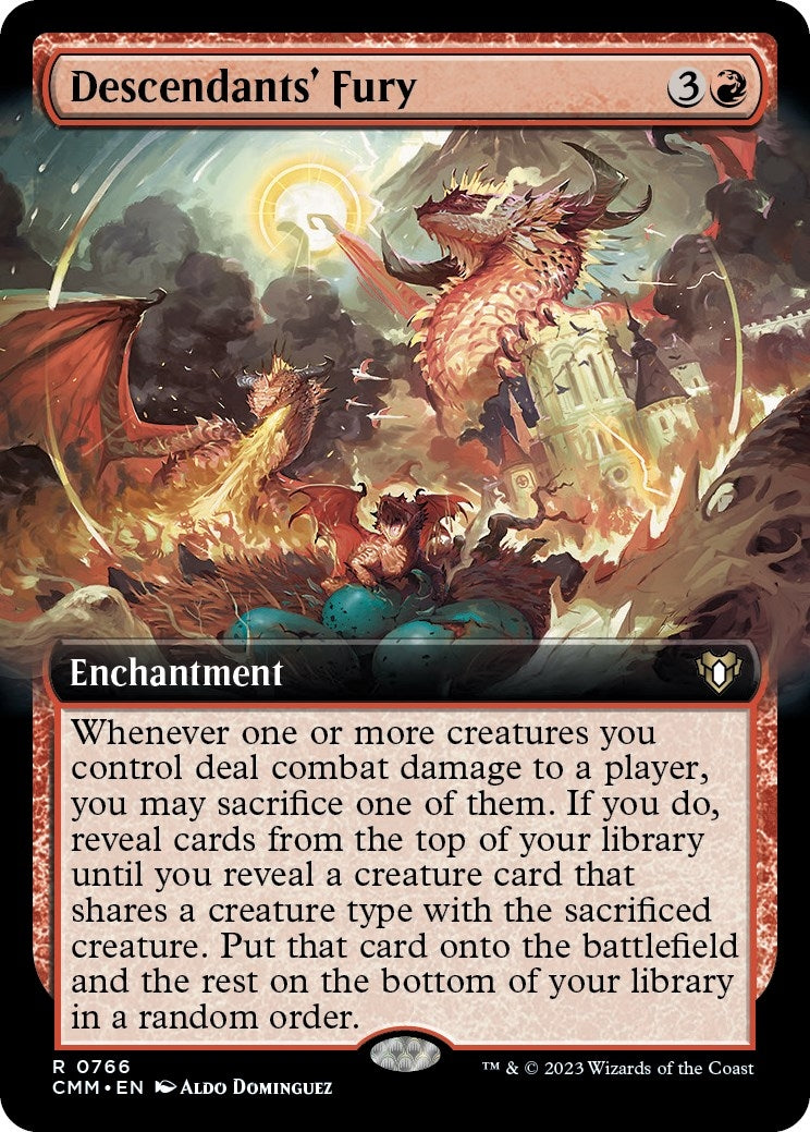 Image for Descendants' Fury (Extended Art) (766) [Commander Masters] - Magic: The Gathering