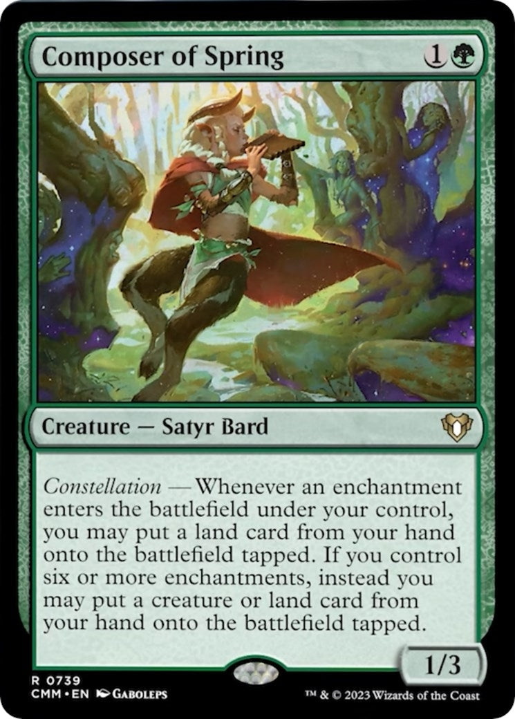 Image for Composer of Spring (739) [Commander Masters] - Magic: The Gathering