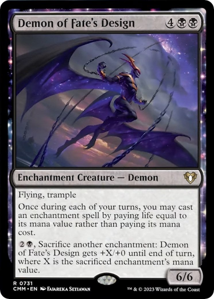 Image for Demon of Fate's Design (731) [Commander Masters] - Magic: The Gathering