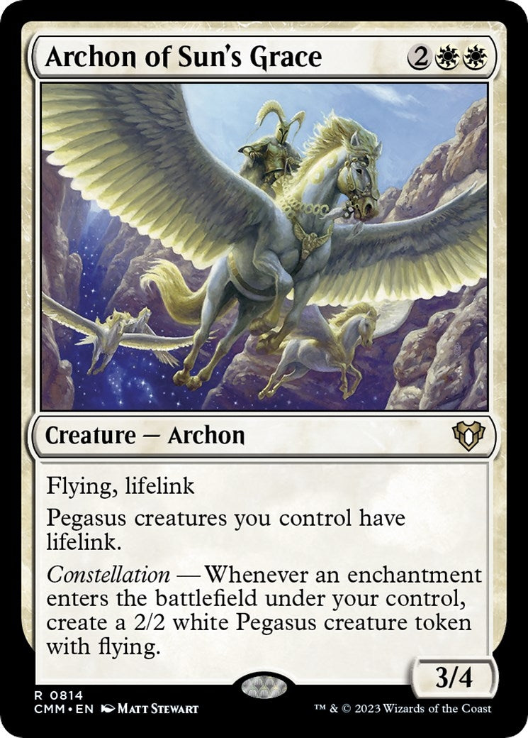 Image for Archon of Sun's Grace (814) [Commander Masters] - Magic: The Gathering