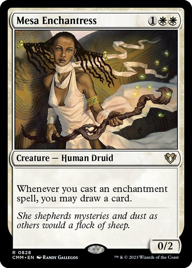 Image for Mesa Enchantress (828) [Commander Masters] - Magic: The Gathering