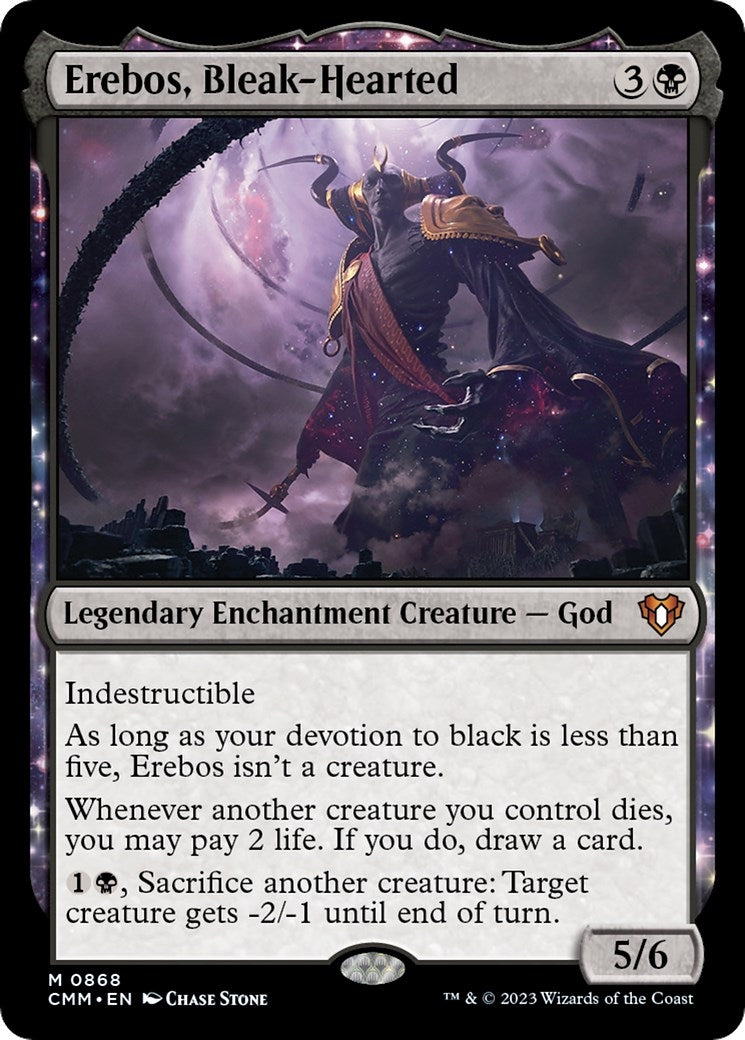 Image for Erebos, Bleak-Hearted (868) [Commander Masters] - Magic: The Gathering