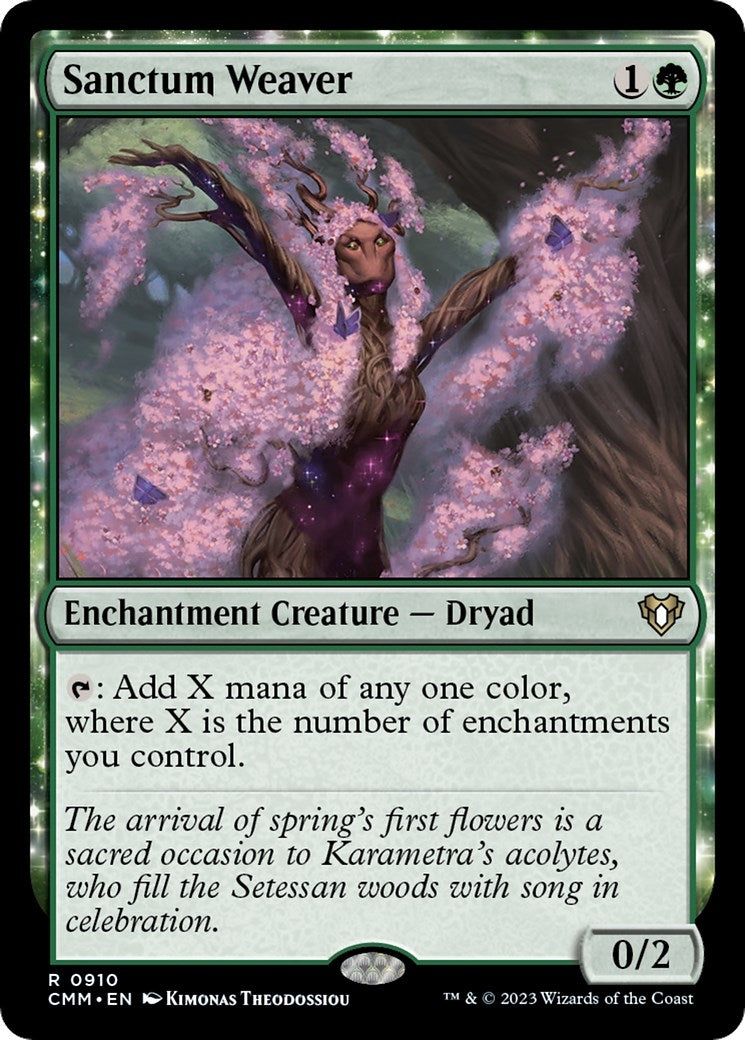Image for Sanctum Weaver (910) [Commander Masters] - Magic: The Gathering