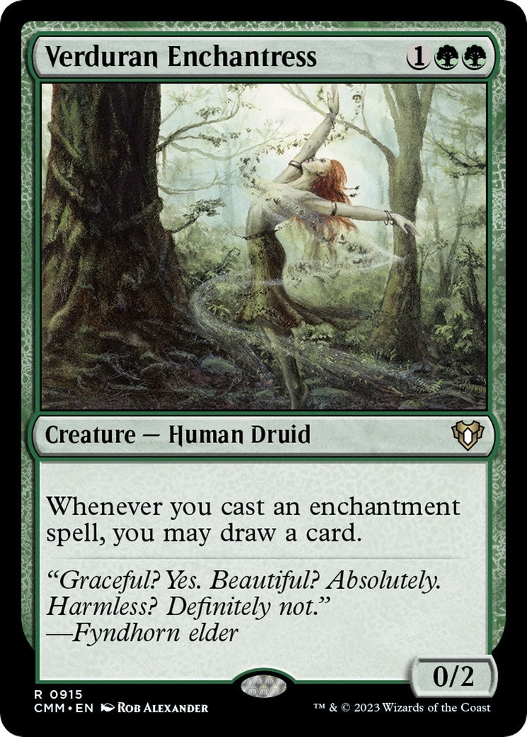 Image for Verduran Enchantress (915) [Commander Masters] - Magic: The Gathering