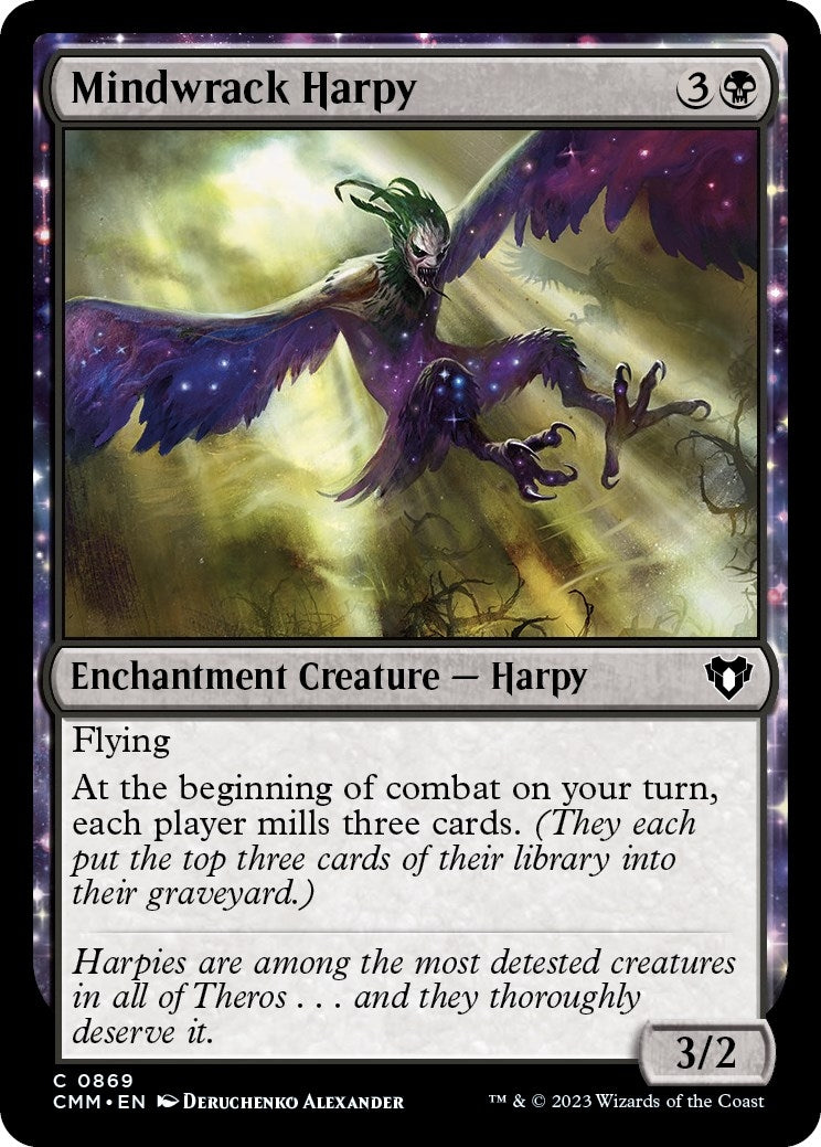 Image for Mindwrack Harpy (869) [Commander Masters] - Magic: The Gathering