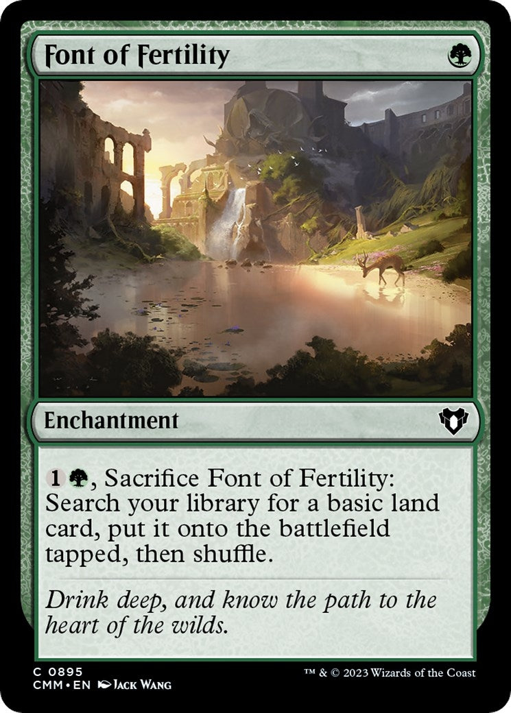 Image for Font of Fertility (895) [Commander Masters] - Magic: The Gathering